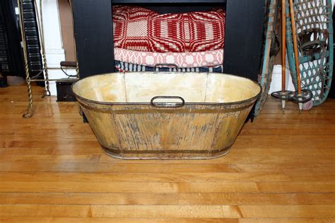 Antique Tin Bath Tub